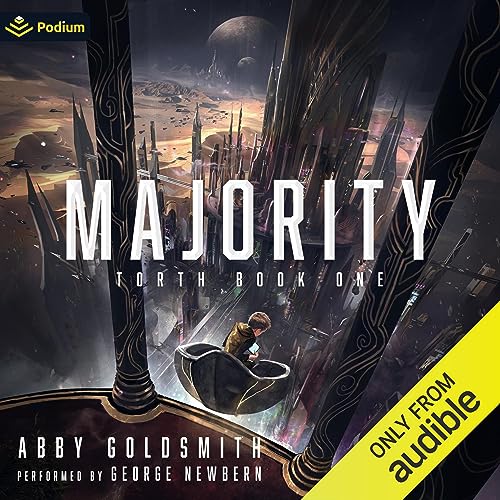 Majority: A Dark Sci-Fi Epic Fantasy audiobook cover